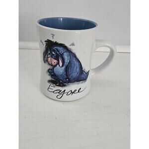 Eeyore Disney Blue & White Coffee Tea Cup Mug 16 Oz‎ Disney Store